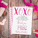 Search for xoxo thank you cards Hugs and kisses