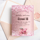 Search for horse sweet 16 invitations Pink