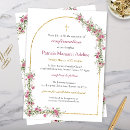 Search for pink confirmation invitations Gold