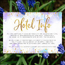 Search for hotel information invitations Watercolor