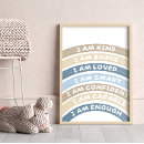 Search for rainbow nursery decor Affirmations