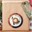 Search for cute coffee cup stickers Brown