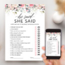 Search for he said she said invitations Watercolor