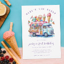 Search for heres the scoop invitations Ice cream cone