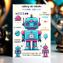 Search for robot birthday invitations Outer space