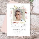 Search for memorial party invitations Flowers