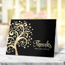 Search for gold foil thank you cards Black and gold