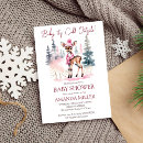 Search for deer baby girl shower invitations Cute