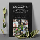 Search for memorial collage invitations Modern