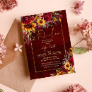 Search for sunflower burgundy rose invitations Sunflowers