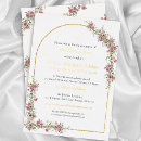 Search for pink white girls confirmation invitations Gold