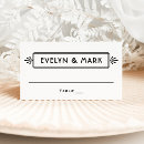 Search for retro wedding place cards Elegant