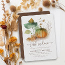 Search for pumpkin engagement party invitations Elegant