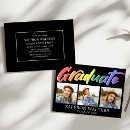 Search for rainbow graduation invitations Graduate