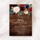 Search for rustic 50th anniversary invitations Floral