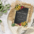 Search for sunflower and roses wedding invitations Rustic
