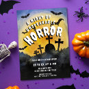 Search for haunted halloween invitations Bats