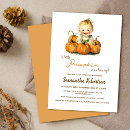 Search for little pumpkin baby boy shower invitations Elegant