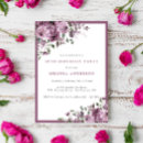 Search for purple 80th birthday invitations Botanical