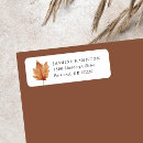Search for autumn foliage return address labels Simple
