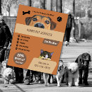 Search for cat sitting flyers Dog walking