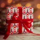 Search for christmas pig wrapping paper Red