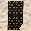 Search for butterfly beach towels Black