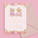 Search for high tea baby shower invitations Pink