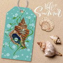 Search for tropical gift tags Seashells