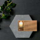 Search for burning business cards Candle