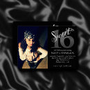 Search for grey sweet 16 invitations Modern sweet sixteen