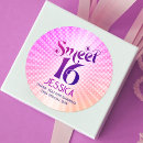 Search for pink sweet 16 stickers Typography