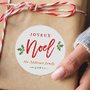 Search for joyeux noel merry christmas stickers Red