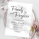 Search for pearl bridal shower invitations Brunch and bubbly