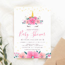 Search for watercolor unicorns invitations For her