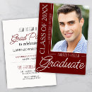 Search for maroon graduation invitations Simple