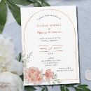 Search for pink border wedding invitations Greenery