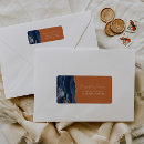 Search for navy blue and gold return address labels Chic