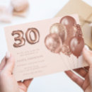Search for balloons 30th birthday invitations Party