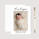 Search for newborn thank you cards Black and white