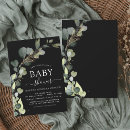 Search for greenery baby shower invitations Green and white