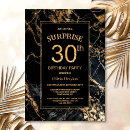 Search for marble 30th birthday invitations Chic