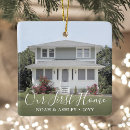 Search for our first house christmas tree decorations Black and white