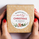 Search for happy holidays merry christmas wishes stickers Typography