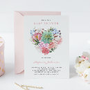 Search for watercolor flowers baby shower invitations Botanical