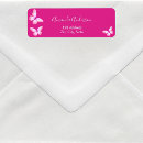Search for white butterflies return address labels Elegant