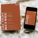 Search for boho rehearsal dinner invitations The night before