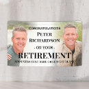 Search for retirement congratulations banners Retired