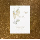Search for foliage engagement party invitations Gold