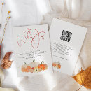 Search for pumpkin wedding invitations Qr code